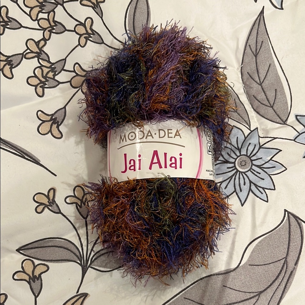 Vibrant Purple and Orange Yarn
